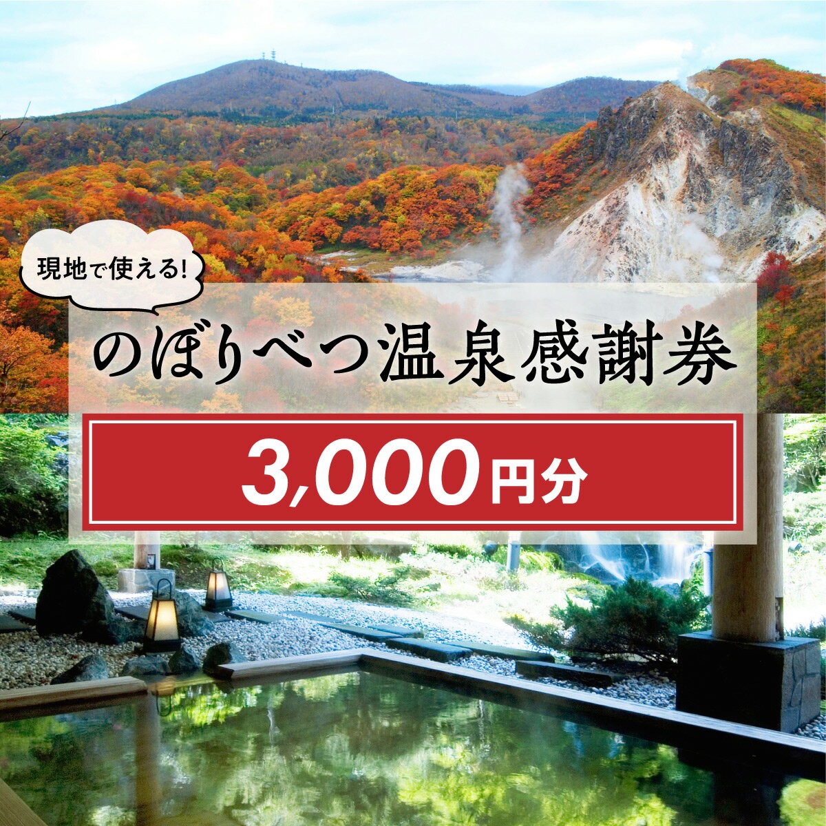 【ふるさと納税】のぼりべつ 温泉感謝券 寄附額 12,000円 クーポン 3,000円分 | ふるさと納税 宿泊券 ...