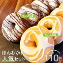 【ふるさと納税】ほんわかドーナツ人気セット 10個入り(プレーン・ちょっこ各5個入り) スイーツ お菓子 デザート ドーナツ プレーン チョコ ギフト お取り寄...