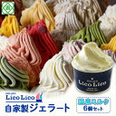【ふるさと納税】「GELATO LicoLico」 自家製ジェラート/温泉ミルク 6個セット 【カップサイズ】 ジェラート 温泉ミルク アイス カップ Lico...