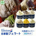 【ふるさと納税】「GELATO LicoLico」 自家製ジェラート/6個セット〜北海道セレクト〜(ミルク/温泉ミルク/黒千石きな粉餅/丸ごと蕎麦の実/かぼちゃ...