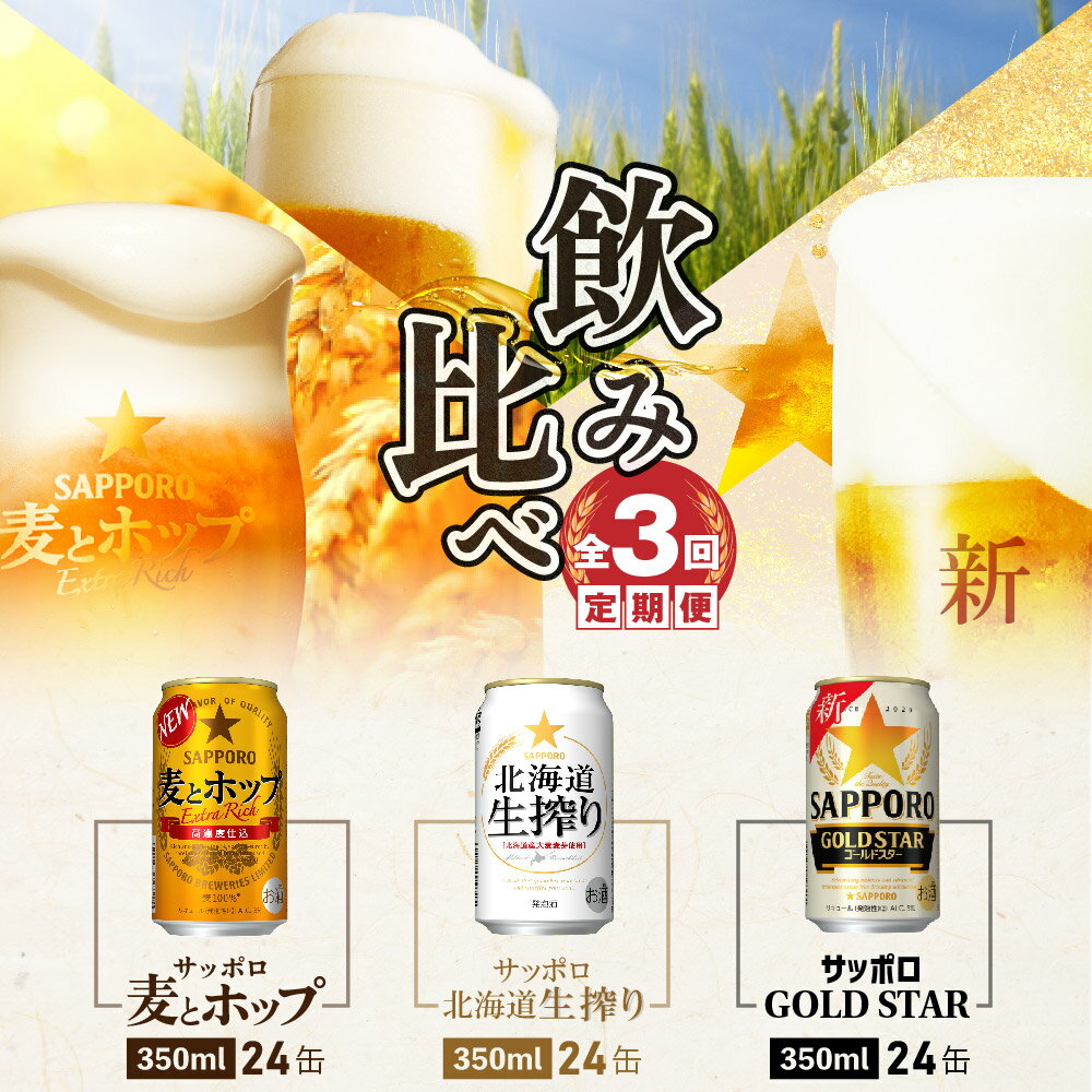 【ふるさと納税】『飲み比べ定期便：全3回』 GOLDSTAR