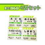 【ふるさと納税】ミニ駅名標 4駅セット 北海道 ふるさと納税 恵庭市 恵庭 駅名グッズ 鉄道ファン JR北海道 千歳線 jr ミニ駅名標 鉄道【54002】