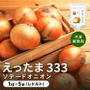 【ふるさと納税】※業務用※ 伊達産【えったま333】の炒め玉ねぎ ソテードオニオン 1kg×5袋(冷凍)