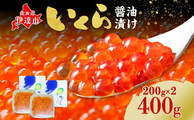 【ふるさと納税】北海道産 いくら 醤油漬け 400g （200g×2パック） イクラ いくら 北海道 国産 鮭 秋鮭　【魚貝類・加工食品】