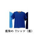 24位! 口コミ数「0件」評価「0」藍染めTシャツ（藍）　【ファッション・藍染めTシャツ・藍染め・Tシャツ・民芸品・工芸品・伝統技術・コットン】