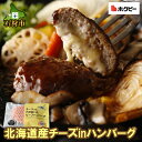 ハンバーグ 牛肉 北海道北海道産チーズinハンバーグ(1枚120g)お試し4枚～80枚石狩市 いしかり 北海道 北海道産素材 道産 惣菜 お試し 4個 4セット チーズ入り チーズバーグ はんばーぐ ナチュラルチーズ（のし対応可）(h_hb)