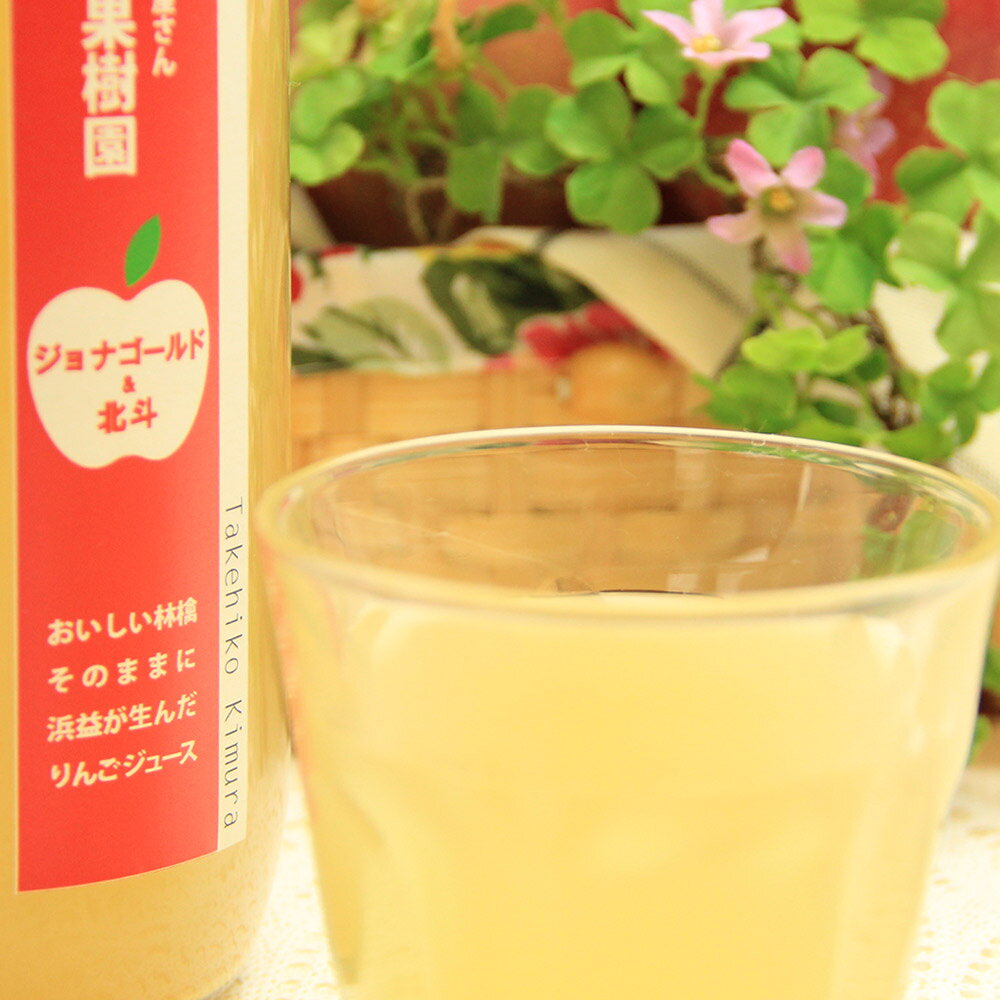 【ふるさと納税】 【先行予約】リンゴジュース 1000ml 4本 ( ジョナゴールド ＆ 北斗 2本 ・ ハックナイン 2本 ) きむら果樹園 林檎 りんご リンゴ ジュース じゅーす 果汁 フルーツ セット 詰め合わせ お土産 北海道 石狩市 f012351-ishikari-10001156 北海道石狩市 サンプル画像3