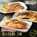 【ふるさと納税】《レビューキャンペーン》鮭 切り身 切身 <佐藤水産> 簡単便利 北の焼鮭3種 北海道 石狩市 いしかり 珍味 鮭 サケ さけ朝食 お弁当 手軽 三種類 3種 バラエティ セット 詰合せ 塩レモン セットギフト 贈り物(のし対応可)