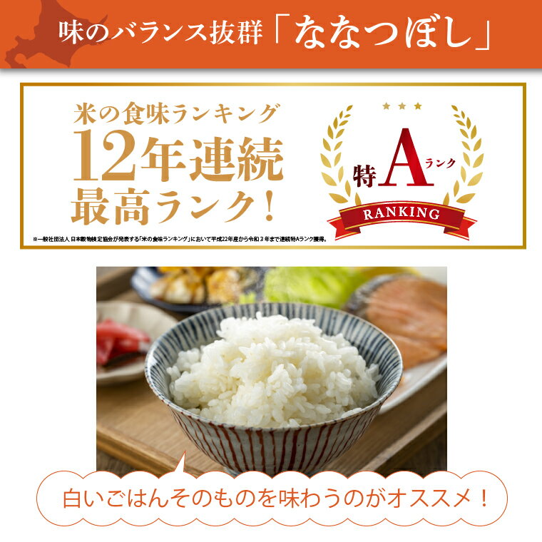 【ふるさと納税】【令和5年度産】ギフト お米 精米令和5年産 北海道産ななつぼし 10kg ショクラク石狩市 北海道 米 特Aランク 北海道米 お米 北海道産 北海道産米 令和5年度産 ANA機内食 白米 精米 10キロ（のし対応可）