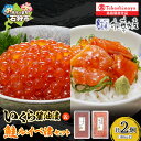 【ふるさと納税】《レビューキャンペーン》いくら醤油漬 鮭ルイベ漬 詰合せ 130g【高島屋選定品】 サケ しゃけ さけ イクラ醤油 いくら醤油漬け 筋子 魚介類...