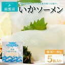【ふるさと納税】函館産いかソーメン 5枚入り 【 ふるさと納税 人気 おすすめ ランキング いかそうめん イカソーメン いか 刺身 お造り 海鮮 いか刺し イカ...