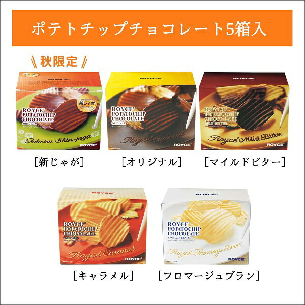 【ふるさと納税】ROYCE'ポテトチップチョコレート5種セット【楽天限定】