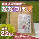 【ふるさと納税】玄米ななつぼし22kg