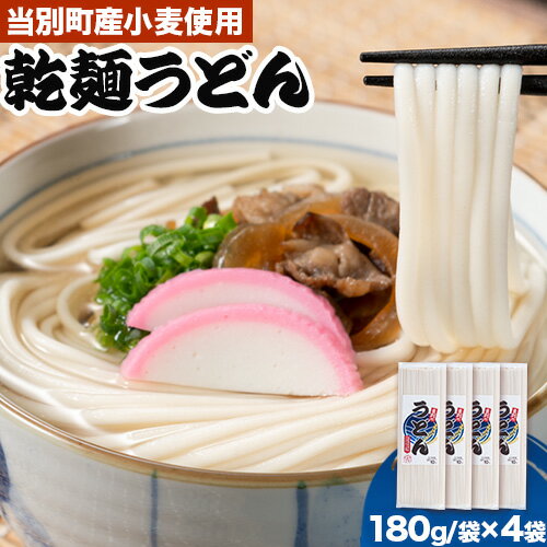 24位! 口コミ数「0件」評価「0」当別町産小麦を使った 乾麵うどん 4袋 うどん 乾麺 JA北石狩農協協同組合 北海道 当別町 小麦 北海道産