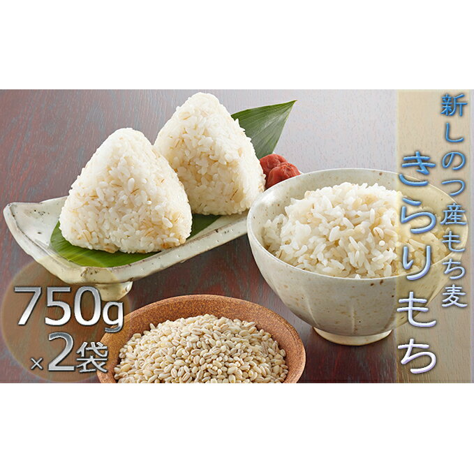 新しのつ産 もち麦(きらりもち)750g×2袋 [雑穀]