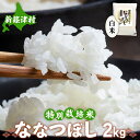 【ふるさと納税】北海道新篠津村産　特別栽培米ななつぼし2kg