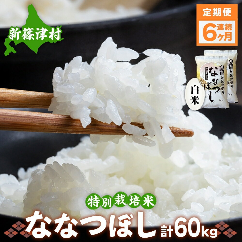 特別栽培米ななつぼし10kg×6ヶ月連続お届け [定期便・お米] お届け:2022年11月初旬より順次新米で出荷