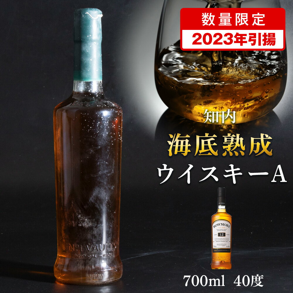 [2023年引き揚げ]知内海底熟成ウイスキー Aセット知内町 ふるさと納税 北海道ふるさと納税 北海道 ウイスキー 海底ウイスキー 海底熟成 洋酒 海底酒