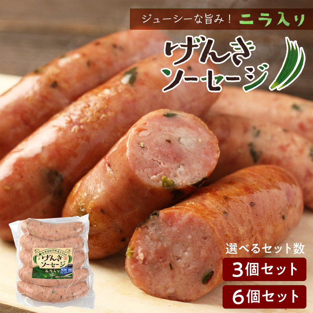 商品詳細 名称にら入りげんきソーセージ 原材料名豚肉（北海道産）、香辛料、でん粉、食塩、えんどう豆、たん白、砂糖/リン酸塩（Na） 、保存料（ソルビン酸）、調味料（アミノ酸）、酸化防止剤（ビタミンC）、発色剤（亜硝酸Na）、（一部に豚肉を含む） 内容量■350g×3個 ■350g×6個 賞味期限返礼品に記載 配送区分冷凍 発送期日【順次発送】ご用意でき次第、順次発送いたします。 【○月発送】発送可能時期より順次発送予定 保存方法要冷凍(—18℃以下) 製造者名 株式会社トンデンファーム　北海道江別市元野幌968−5 事業者 株式会社スプレス 北海道札幌市厚別区厚別中央3条2丁目16-30オリエンタルビル2F Tel 011-807-5608 知内町特産のニラ。肉の素材そのものの旨みを生かしながらそのニラを練り込んだ元気ソーセージ！長いニラや短いニラが練り込まれているのも手作業の証し！クセもなく淡白な味の中に燻香漂う肉素材の主張のバランスが抜群。 ※製造日の都合によりお届けまでに2週間ほどかかる場合がございます。　[賞味期限：製造日より180日] ※着日は指定できません。 ◆お礼の品・配送に関するお問合せ先◆ 株式会社スプレス（TEL：011-807-5608 平日9：00〜17：30）知内町では寄附金の使い道を以下から指定していただき、その目的に応じた事業の財源として活用させていただきます。 （1）町の活性化に対する支援 （2）人材育成に対する支援（3）町の子ども・子育て世代に対する支援（4）町におまかせ 入金確認後、【書類送付必要】を選択いただいた方に、注文内容確認画面の【注文者情報】に記載の住所にお送りいたします。 発送の時期は、入金確認後2〜3週間程度をめどに、お礼の特産品とは別にお送りいたします。 ・ふるさと納税よくある質問はこちら ・寄付申込みのキャンセル、返礼品の変更・返品はできません。あらかじめご了承ください。