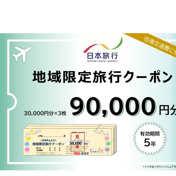 【ふるさと納税】日本旅行　地域限定旅行クーポン【90，000