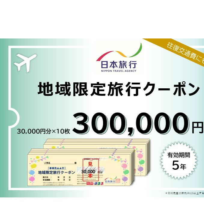 【ふるさと納税】日本旅行　地域限定旅行クーポン【300，00