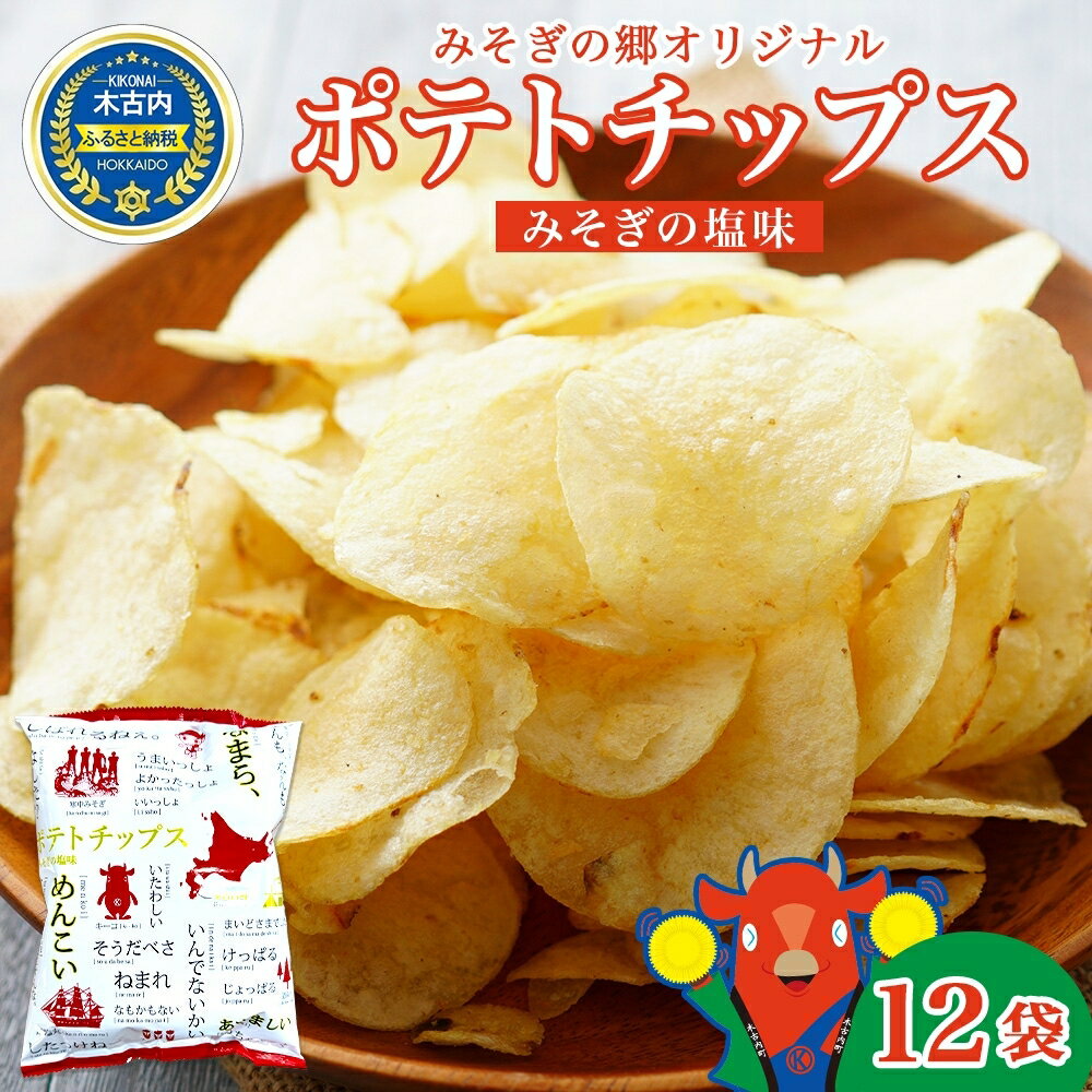 道の駅 みそぎの郷きこない オリジナル ポテトチップス 12入 [ お菓子 スイーツ じゃがいも 菓子 塩味 ]