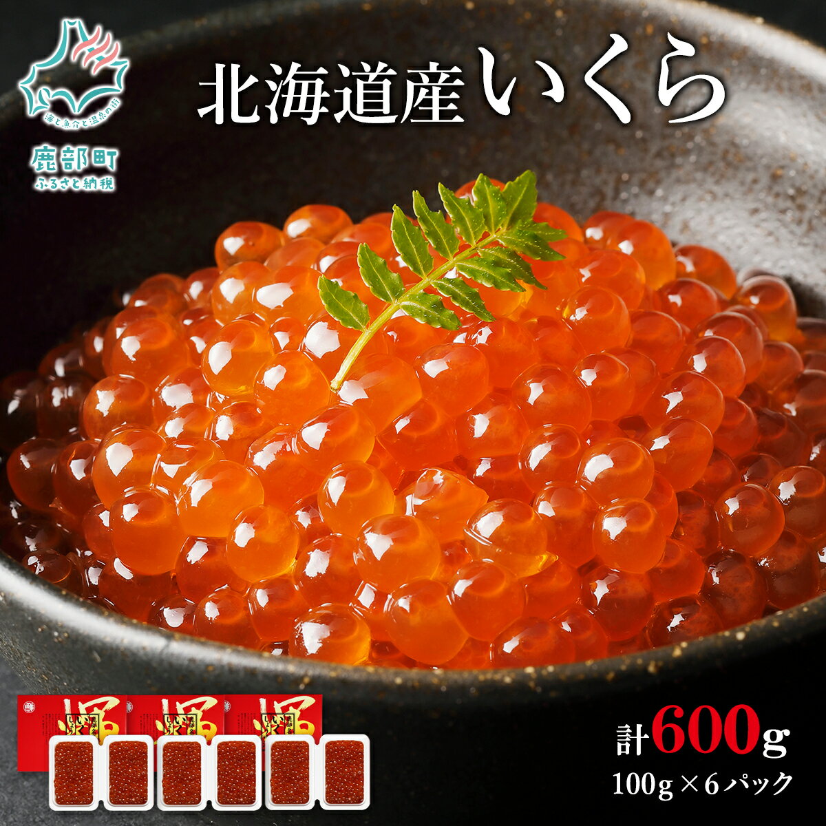 【ふるさと納税】いくら 北海道産 600g （100g×6パ