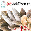 【ふるさと納税】訳あり 冷凍 鮮魚 北海道 最大 4.5kg