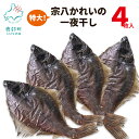 【ふるさと納税】カレイ 一夜干し 北海道 宗八カレイ 4枚入 冷凍 魚 送料無料