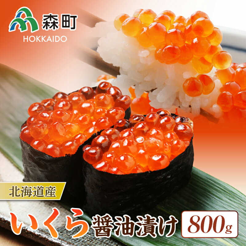 【ふるさと納税】【先行予約】北海道産 いくら醤油漬け 800g ＜海鮮問屋　株式会社　瑞宝＞ いくら醤油漬け いくら イクラ しょうゆ漬け 海産物 加工品 寿司 森町 ふるさと納税 北海道 mr1-0912