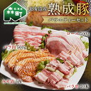 【ふるさと納税】北海道産熟成豚バラエティーセット<(株)ヤマイチ佐々木精肉畜産> 森町 豚肉 ロース バラ 焼肉 セット 味付き ふるさと納税 北海道 mr1-1070
