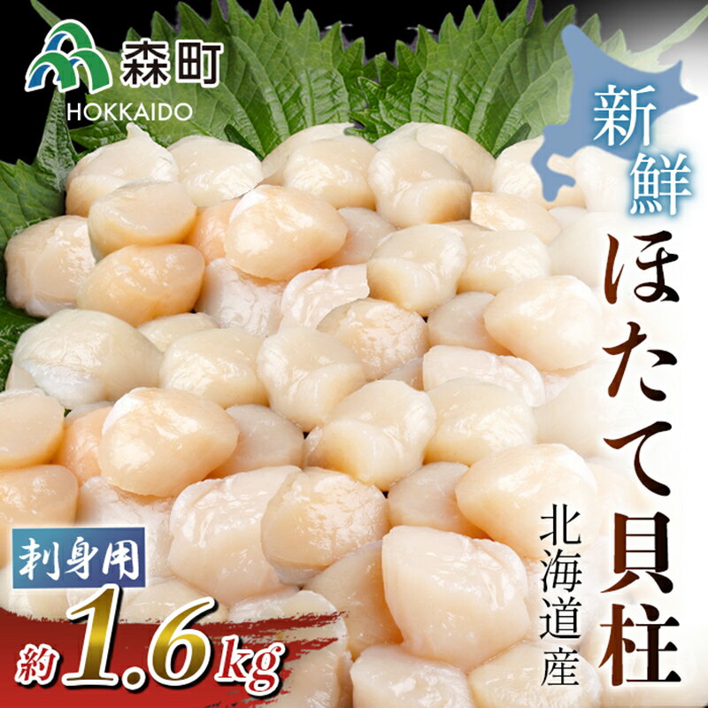 【ふるさと納税】【ほたて緊急支援品】北海道産!新鮮・刺身用1.6kgの貝柱<海鮮問屋 株式会社 瑞宝> 海鮮丼 森町 ほたて 帆立 ホタテ 海産物 魚貝類 ふるさと納税 北海道 mr1-0550