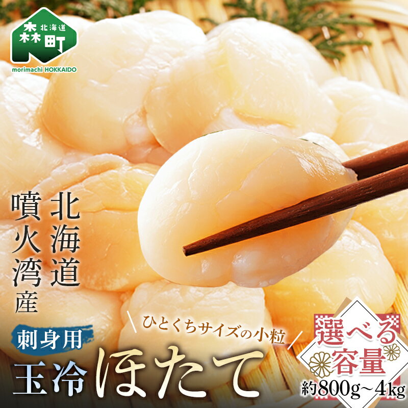 【ふるさと納税】【12/17入金完了分まで年内発送】【ほたて緊急支援品】【選べる容量！】北海道・噴火湾産 一口サイズの小粒冷凍玉冷ほたて＜森水産加工業協同組合＞ 海鮮丼 森町 ほたて 帆立 ホタテ 海産物 魚貝類 ふるさと納税 北海道 mr1-0448のサムネイル
