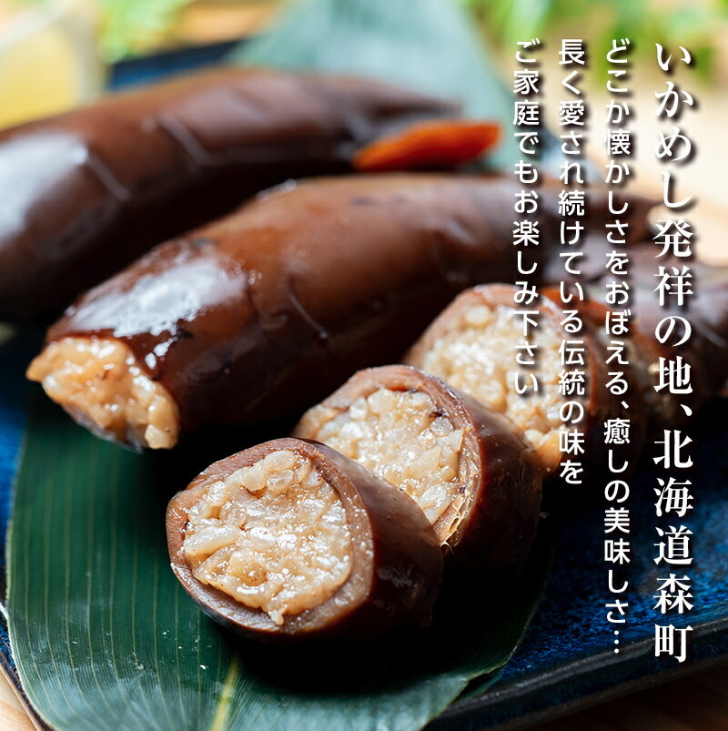 【ふるさと納税】【各種】いかめし10袋セット【森町銘産】（各2〜3尾入り）＜海鮮問屋　株式会社　瑞宝＞いかめし 烏賊めし イカ飯 惣菜 いか 簡単調理 一人暮らし mr1-0704