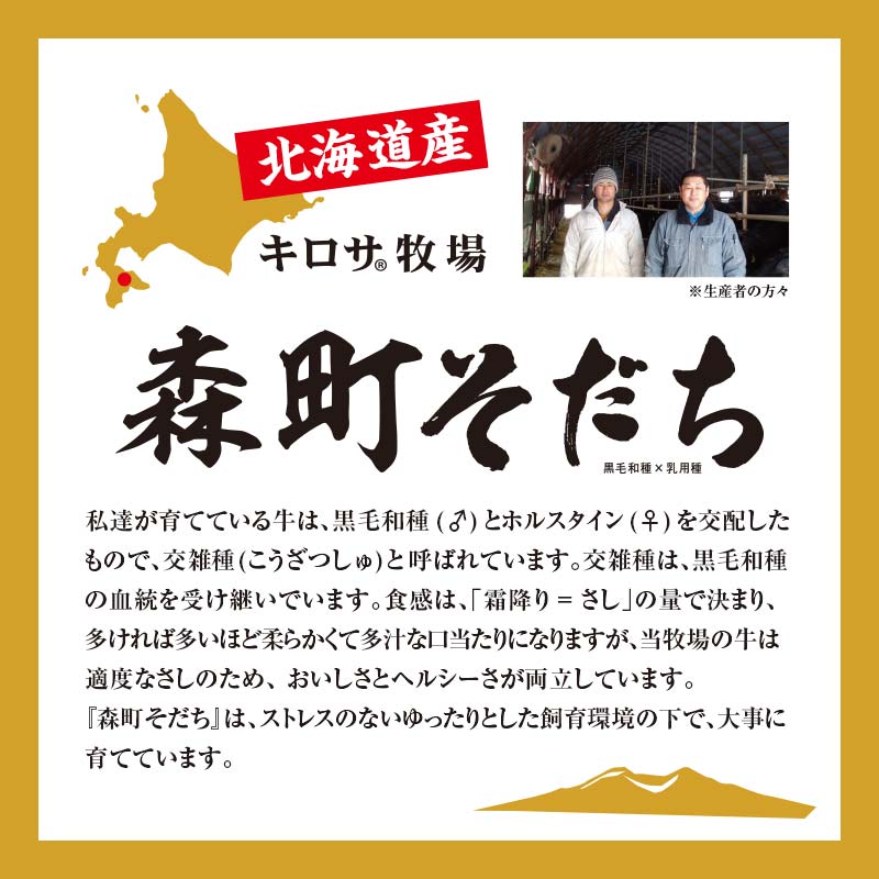 【ふるさと納税】【配送月が選べる】北海道森町産銘柄牛【キロサ牧場森町そだち】 リブロースしゃぶしゃぶ用 500g 北海道産 セット ふるさと納税 北海道 mr1-0745var