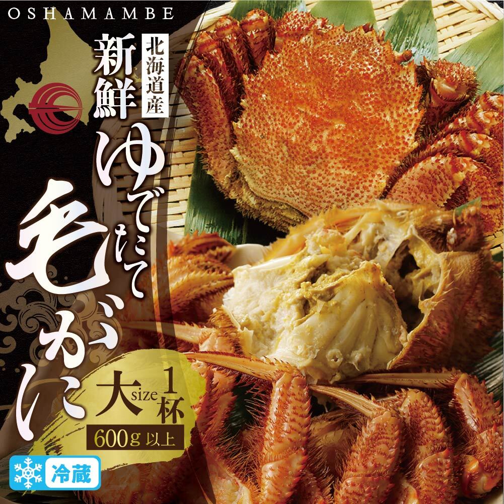 【ふるさと納税】毛がに大サイズ1ハイ(冷蔵)【010014】