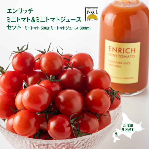 [先行予約]ミニトマト トマトジュース セット エンリッチミニトマト お取り寄せ トマト エンリッチ フルーツトマト フルーツミニトマト 野菜 ジュース 健康 栄養 GABA リコピン ふるさと納税 北海道 長万部町 長万部[070001]