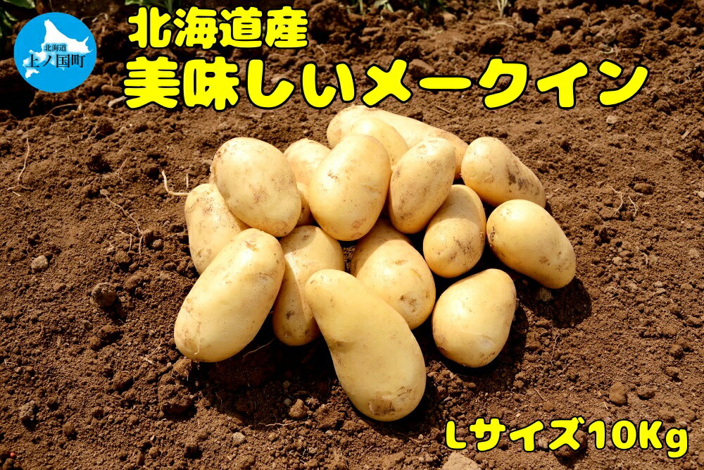 【ふるさと納税】【2024年】北海道上ノ国町産 おいしい馬鈴薯「メークイン」 Lサイズ×10kg　ジャガイモ　じゃがいも　芋
