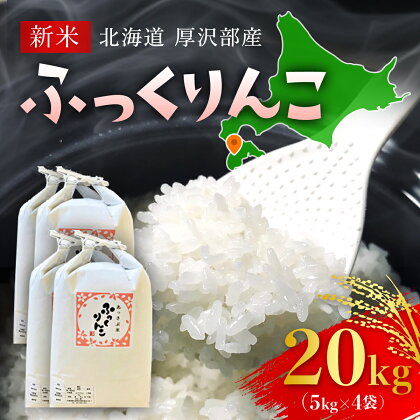 【令和5年産新米】北海道厚沢部産ふっくりんこ20kg※2023年11月新米からお届け ふるさと納税 人気 おすすめ ランキング 米 ご飯 ごはん 白米 ふっくりんこ 精米 つや 粘り 北海道 厚沢部 送料無料 ASG029