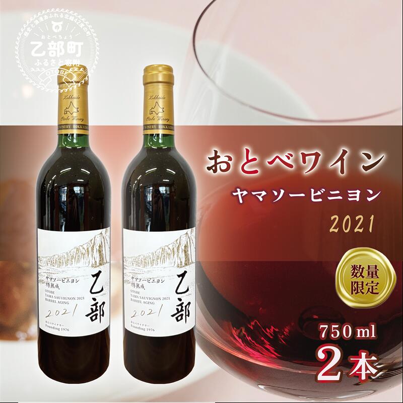 [おとべワイン ヤマソービニヨン 750ml×2本セット]北海道 乙部町 道産 道南 道南ワイン おとべワイン ワイン 赤ワイン 限定 限定品 芳醇 香り