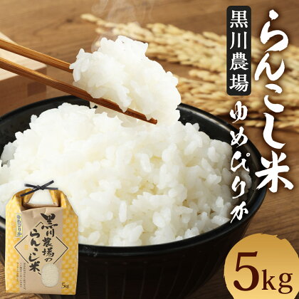 〈令和5年産〉らんこし米（ゆめぴりか）　5Kg（黒川農場）