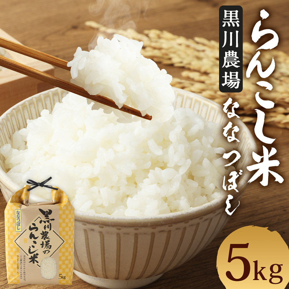 〈令和5年産〉らんこし米（ななつぼし）　5kg（黒川農場）