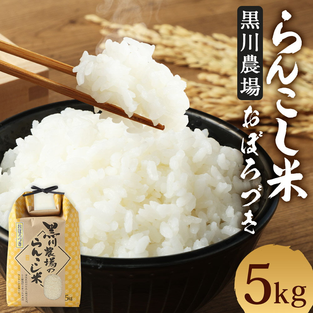 〈令和5年産〉らんこし米（おぼろづき）　5kg（黒川農場）