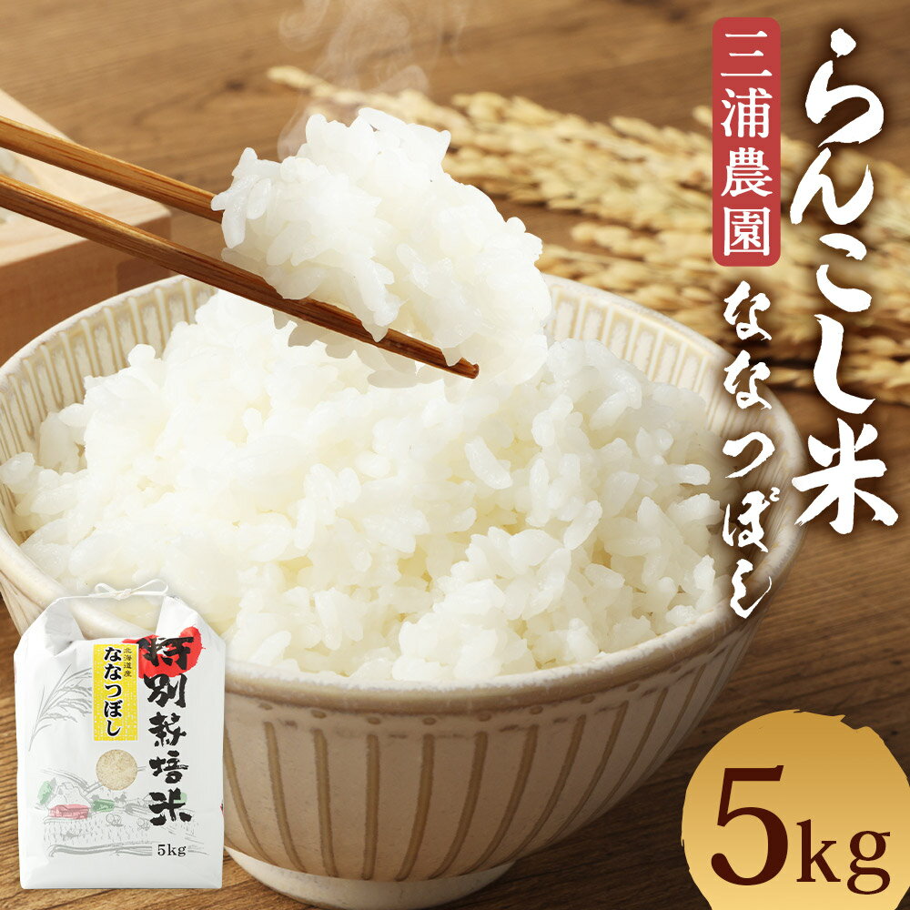 35位! 口コミ数「0件」評価「0」＜令和5年産＞らんこし米（ななつぼし）　5kg（三浦農園）