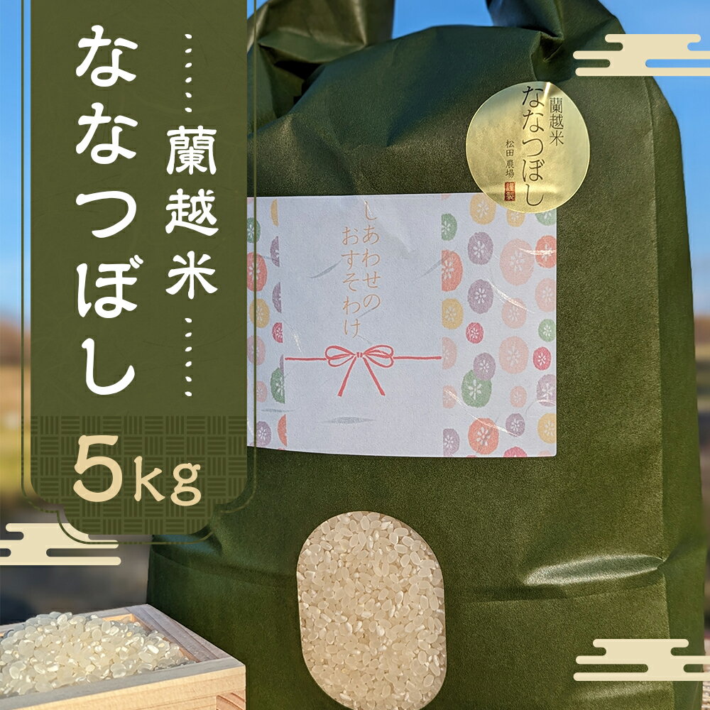 【ふるさと納税】蘭越米 ななつぼし 5kg 白米 精米 お米 らんこし米 令和5年産 蘭越町産 北海道産 送料無料