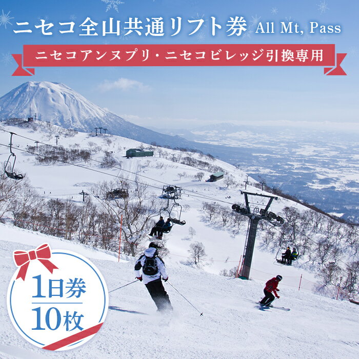 【ふるさと納税】ニセコ全山共通リフト券（All Mt.Pass）1日券（10枚）ニセコアンヌプリ・ニセコビレッジ引換専用【35005】