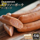 【ふるさと納税】チョリソーポークソーセージ 150g 4個 計600g 北海道産豚肉 豚肉 豚モモ ポーク チョリソー ソーセージ オンライン 申請 ふるさと納税 北海道 ニセコ 加工品 ペッパー 辛い おつまみ 冷蔵 保存料不使用 ニセコ町 エフエフ【2417801】
