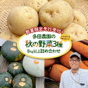 【ふるさと納税】【数量限定先行受付!】多田農園の秋の野菜3種8kg以上詰め合わせ(北あかり)【51009】