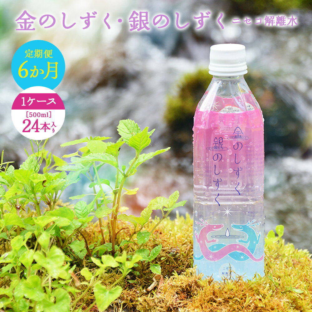 【ふるさと納税】金のしずく・銀のしずく ニセコ解離水 定期便6か月【19003】