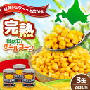 【ふるさと納税】北海道産 自然甘ホールコーン 3缶 《喜茂別町》【きもべつ観光協会】 コーン コーン缶 とうもろこし トウモロコシ 缶 缶詰 北海道 常温 常温...